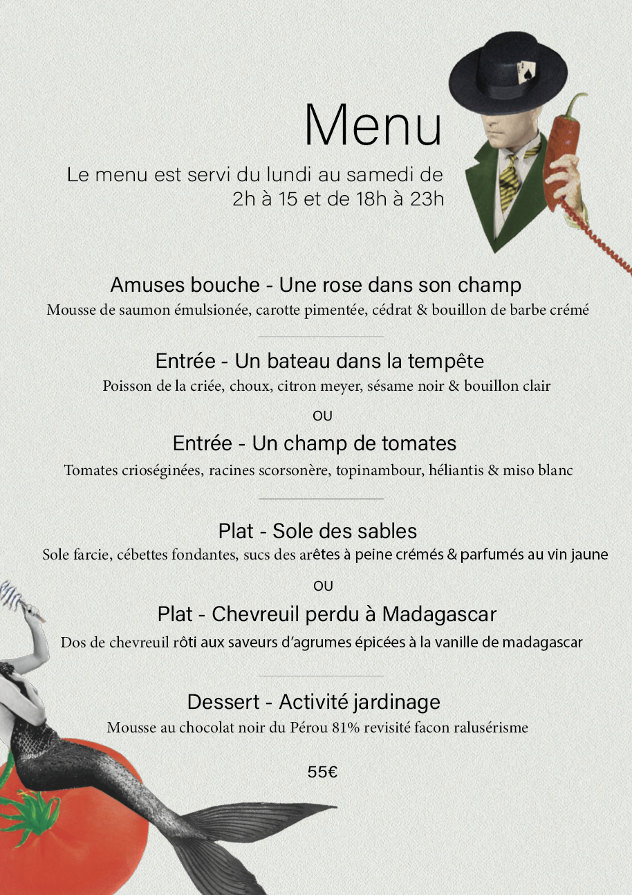 Ralusérisme menu